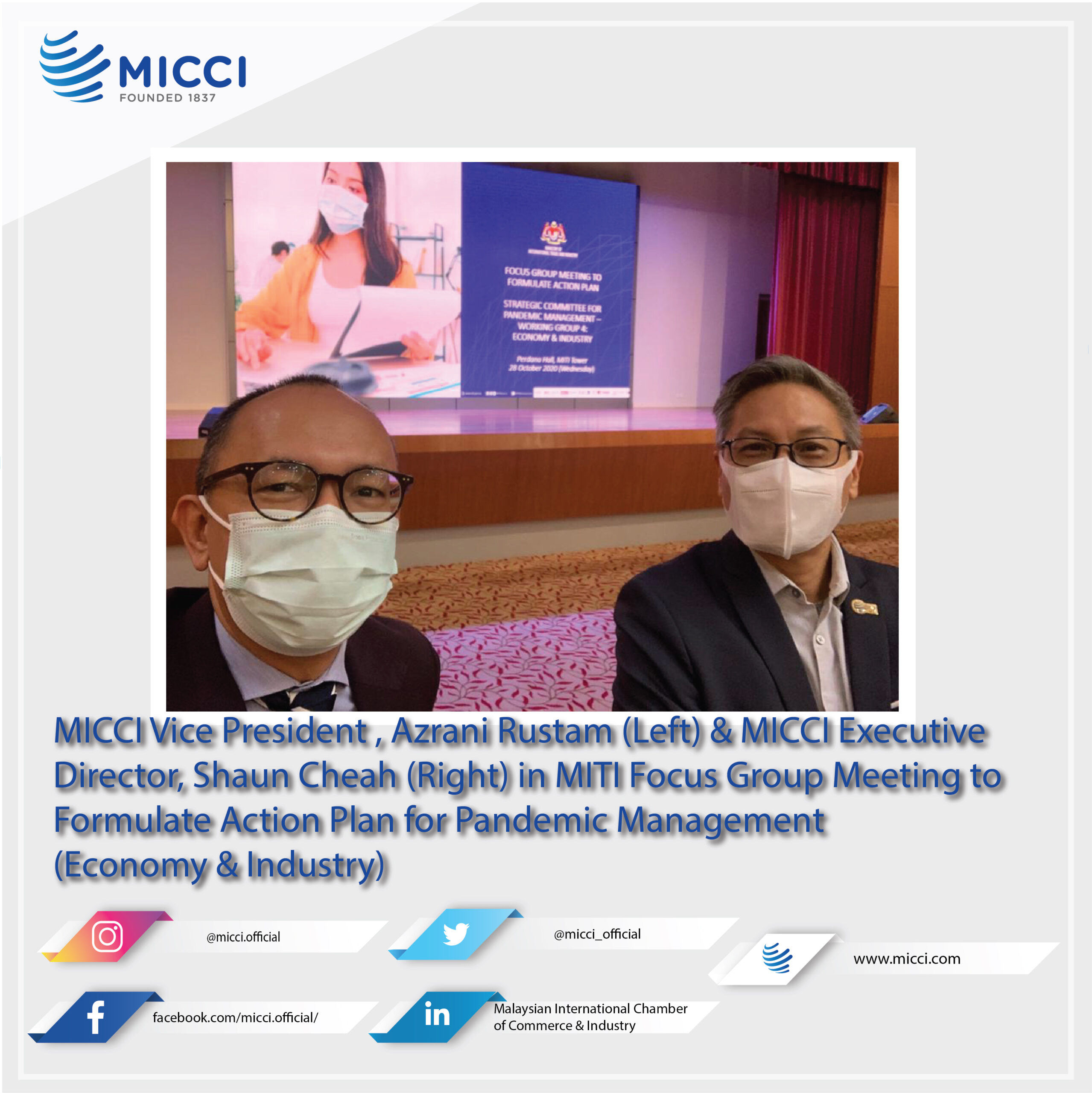 637399381848207176MITI Focus Group Meeting On Formulate Action Plan - Pandemic Management (Economy & Industry)