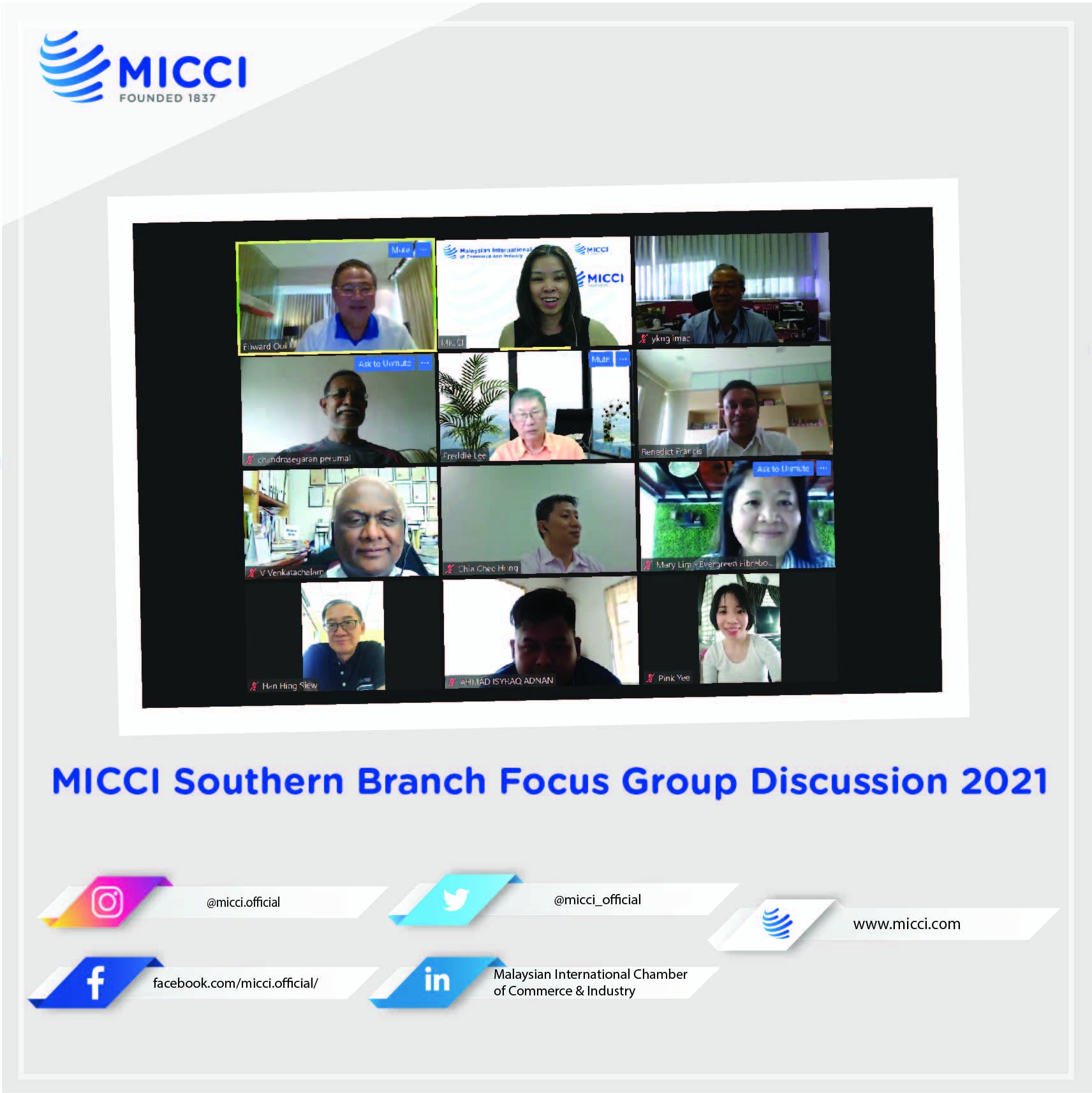 MICCI Southern Branch Focus Group Discussion 2021
