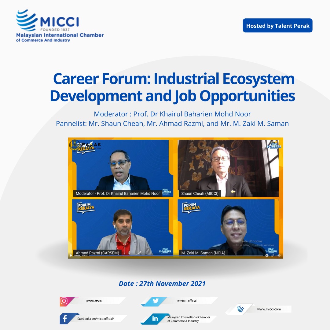 637738002530562371Talent Perak Career Forum Industrial Ecosystem Development and Job Opportunities