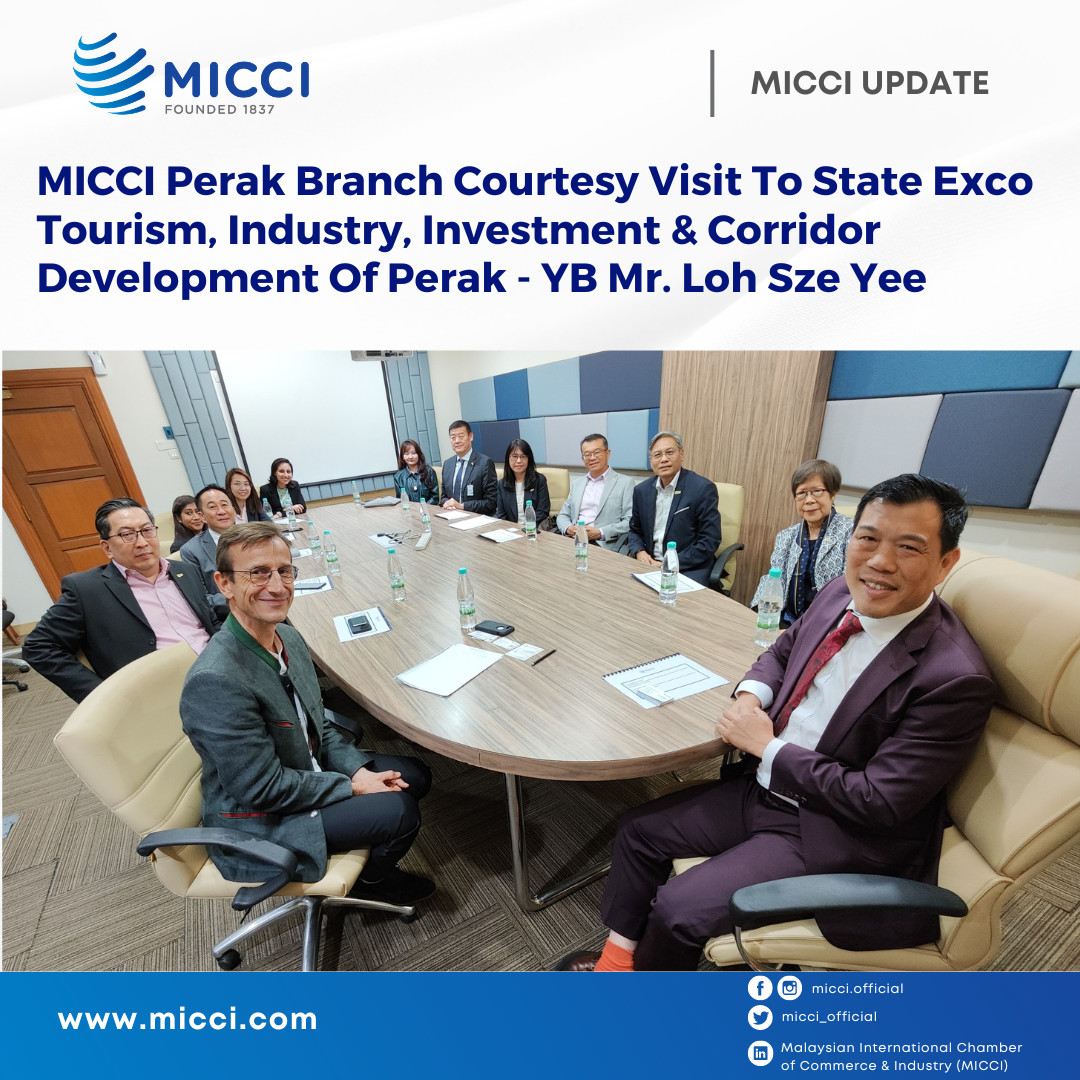 638144917176538723MICCI Perak Branch Courtesy Visit To State Exco Tourism, Industry, Investment & Corridor Development Of Perak - YB Mr. Loh Sze Yee (1)