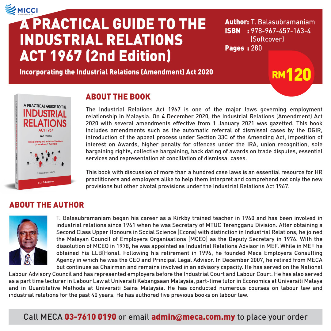 [BOOK] ‘A Practical Guide to the Industrial Relations Act 1967’ (2nd Edition)