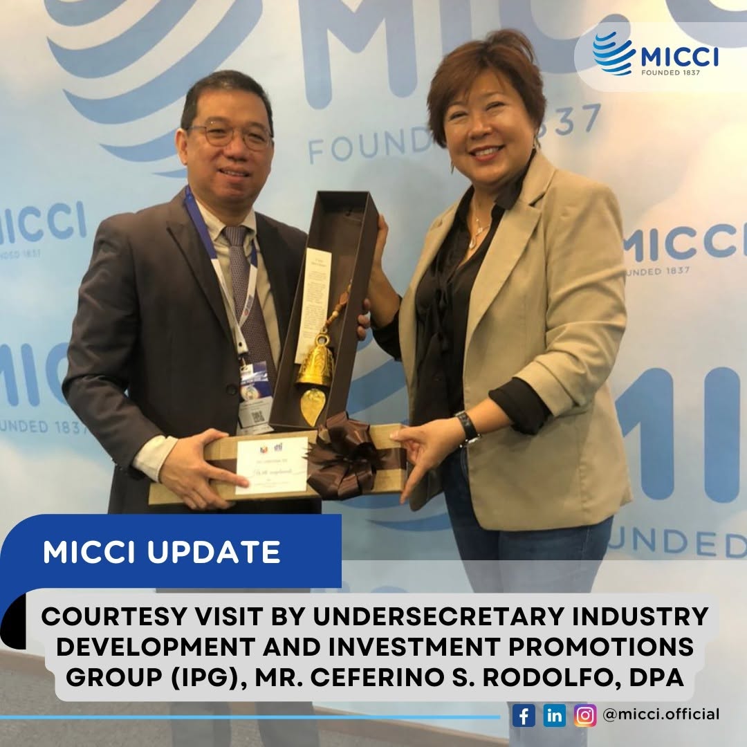 COURTESY VISIT BY UNDERSECRETARY INDUSTRY DEVELOPMENT AND INVESTMENT PROMOTIONS GROUP (IPG), MR. CEFERINO S. RODOLFO, DPA
