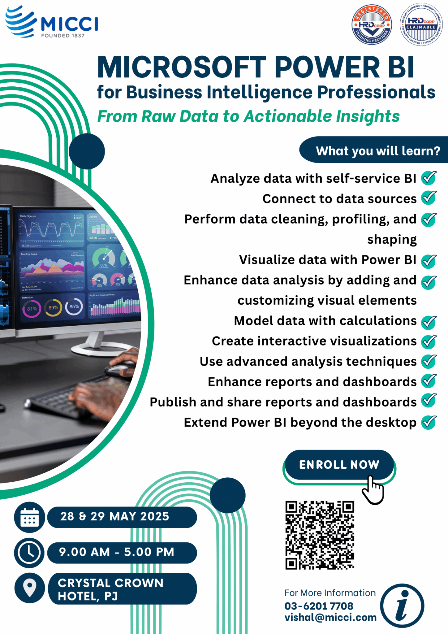 MICROSOFT POWER BI - FOR BUSINESS INTELLIGENCE & PROFESSIONALS - MICCI