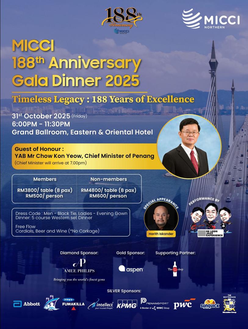 MICCI Northern 188th Anniversary Gala Dinner