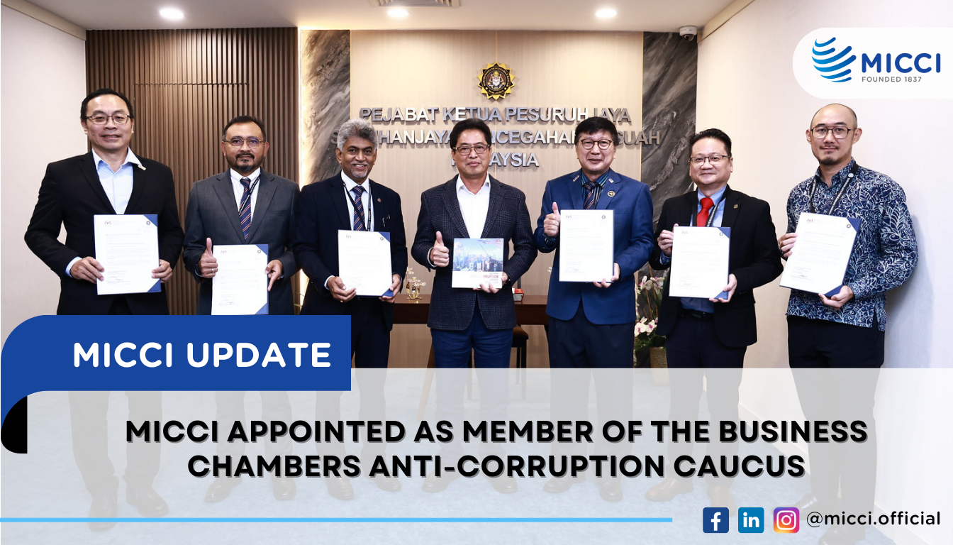 MICCI Appointed as Member of the Business Chambers Anti-Corruption Caucus