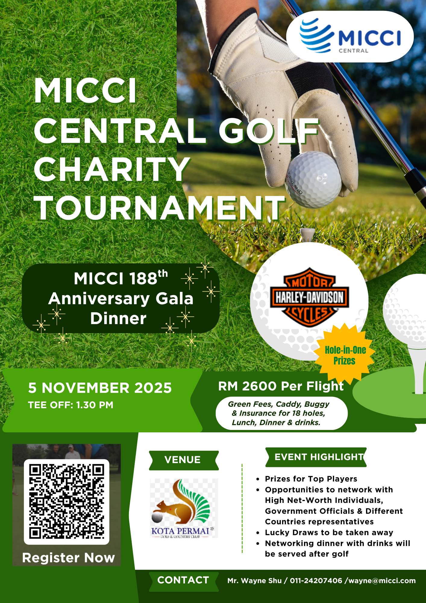 MICCI Central Charity Golf Tournament 2025