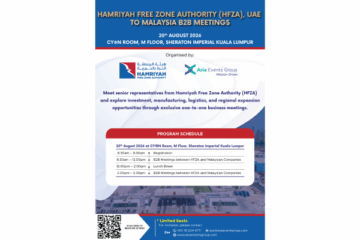 Hamriyah Free Zone Authority (HFZA), UAE to Malaysia B2B Meetings