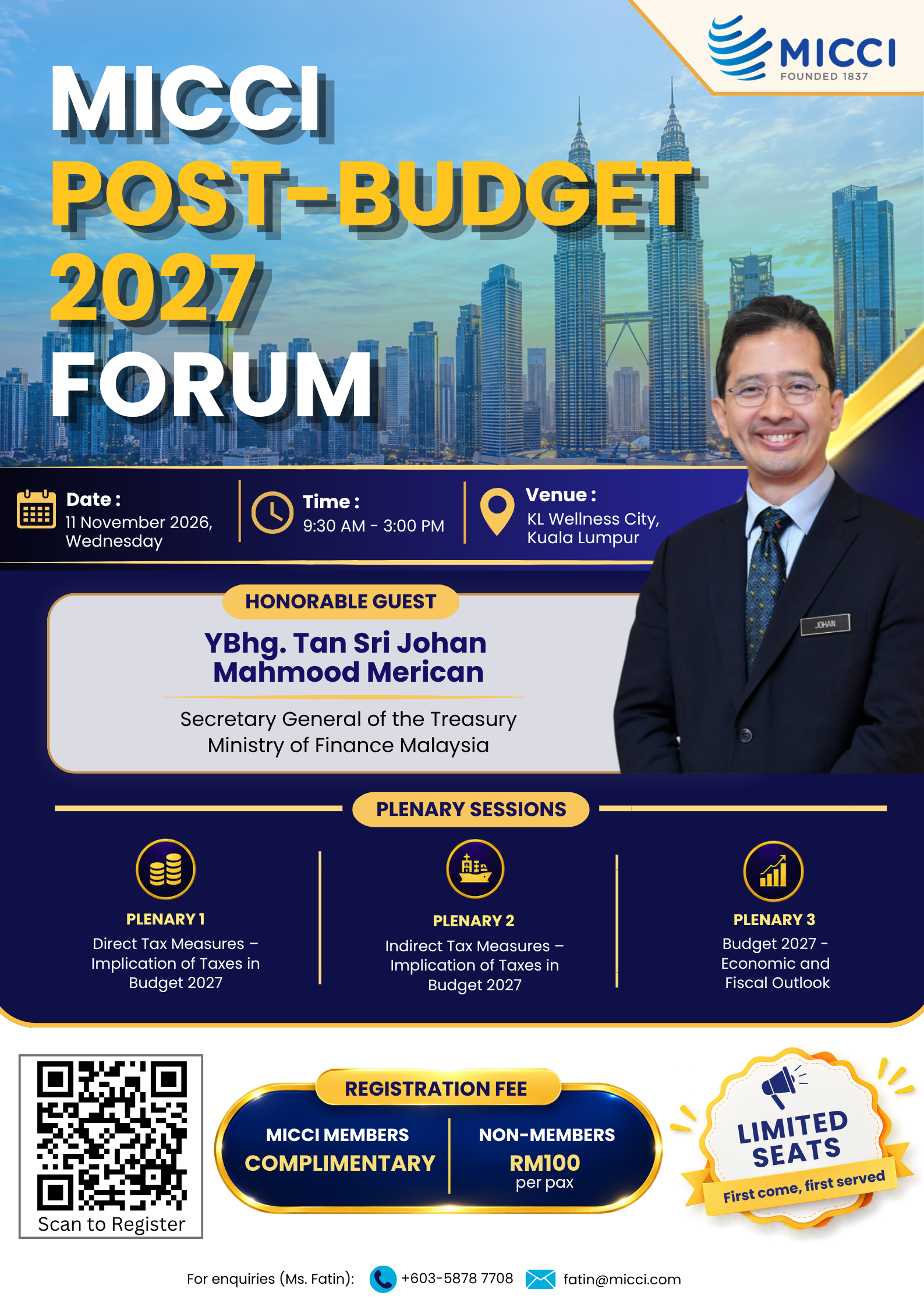 MICCI POST-BUDGET 2027 FORUM ARTWORK